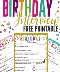 printable free printable birthday interview  artofit birthday interview template pdf