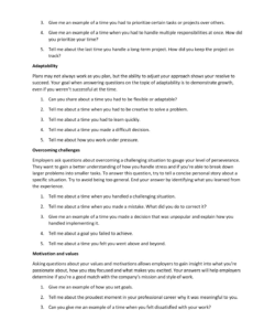 printable solution behavioral interview questions  studypool behavioral interview questions template pdf