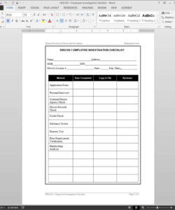 sample employee investigation template hr investigation interview template doc