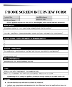 sample phone interview questions template prescreen telephone  etsy  phone interview questions phone pre screening interview questions template example