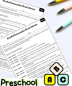 use these simple parent interviews to collect valuable detailed information about your parent teacher interview template kindergarten word