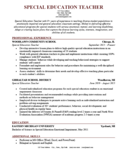 Blank Primary School Teacher Resume Template Pdf Sample