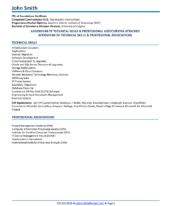 Blank Technical Project Manager Resume Template Pdf