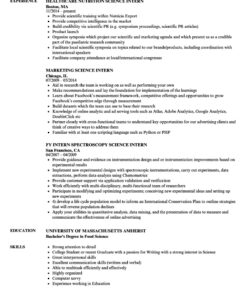 Computer Science Internship Resume Template