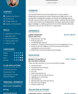 Custom Law Internship Resume Template Doc