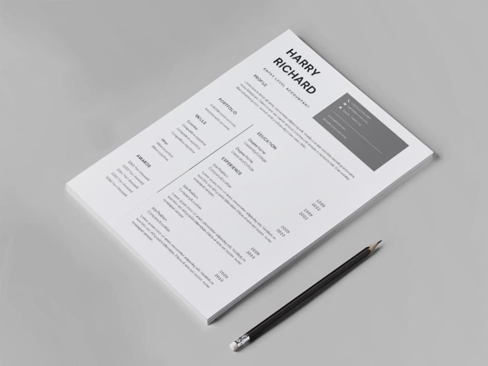 Editable Entry Level Accounting Resume Template Excel Sample