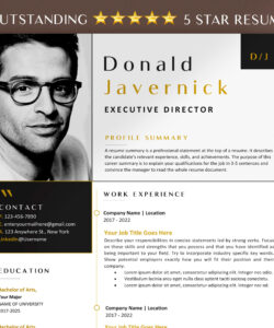 Editable Executive Director Resume Template Doc