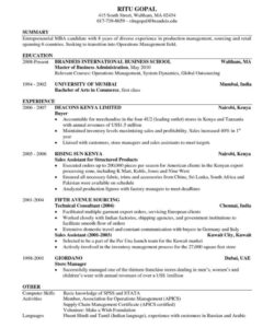 Free Blank Law School Application Resume Template Pdf