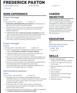 Free Custom Senior Manager Resume Template Pdf Sample