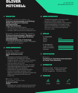 Free Custom Technical Writer Resume Template Doc Sample