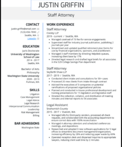 Free Editable Law School Application Resume Template Pdf