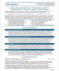 Free Editable Technical Program Manager Resume Template