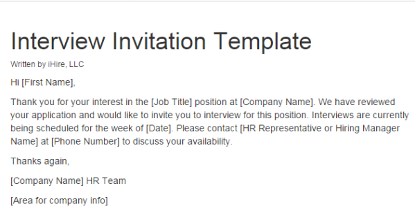 free job interview invitation letter  gotilo invite to teams interview template sample