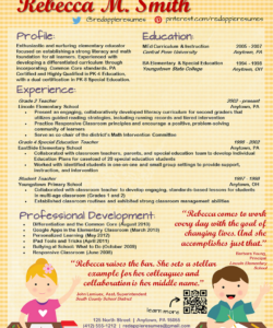 Free Printable Nursery Teacher Resume Template