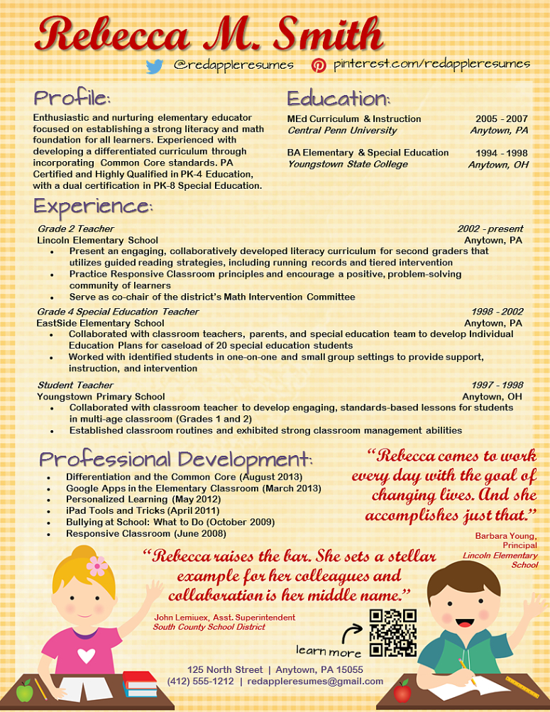 Free Printable Nursery Teacher Resume Template