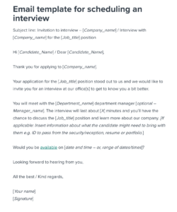 free scheduling an interview email template  workable invite to teams interview template excel