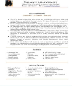 Fresher Cabin Crew Resume Template Word