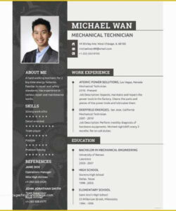 Fresher Mechanical Engineer Resume Template  Sample