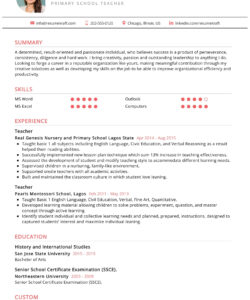 High School Teacher Resume Template