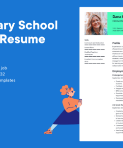 Primary School Teacher Resume Template Pdf Sample