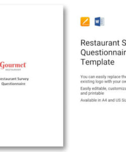 restaurant questionnaire  8 examples format how to design pdf restaurant interview questions template word