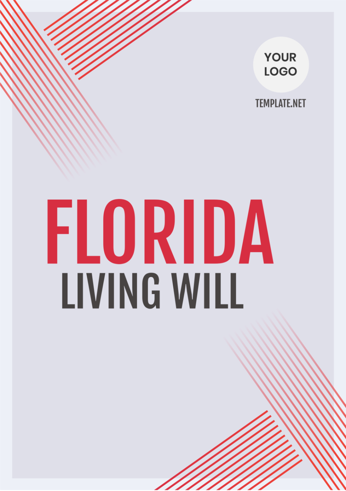 Custom Florida Living Will Template  Sample