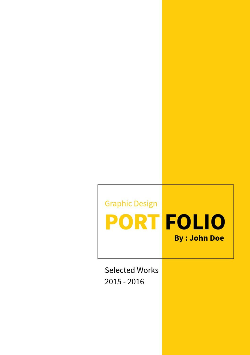 Custom Minimalist Graphic Design Portfolio Template