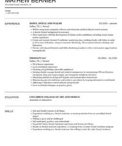 Free Custom Dental Office Manager Resume Template Excel Sample