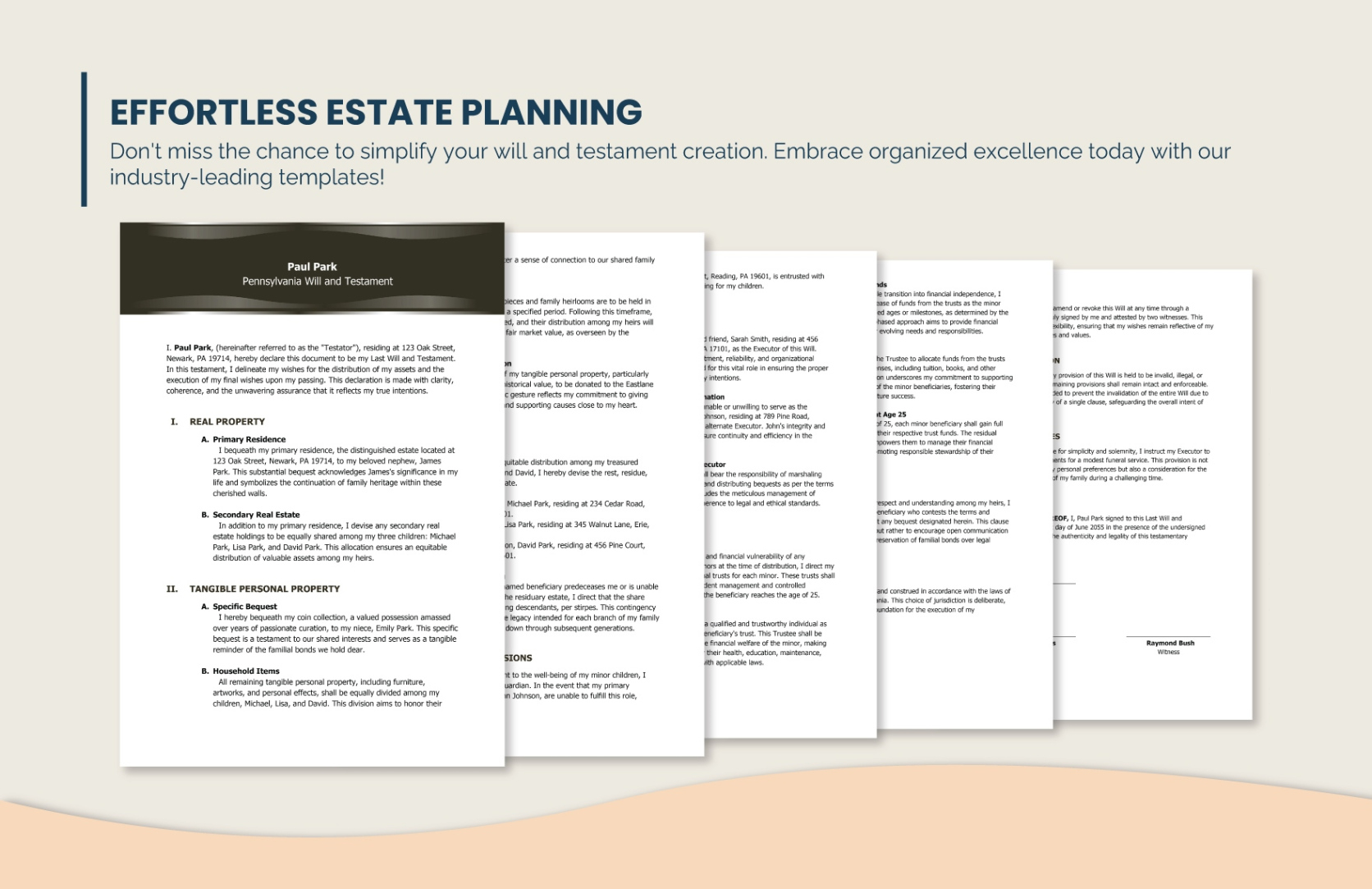 Free Editable Pennsylvania Living Will Template Excel