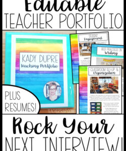 Free  Educational Leadership Portfolio Template Doc Sample