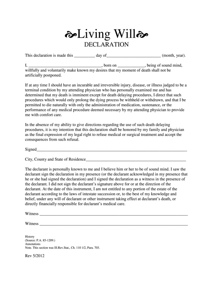 free living will template fill out  sign online  dochub massachusetts living will template doc