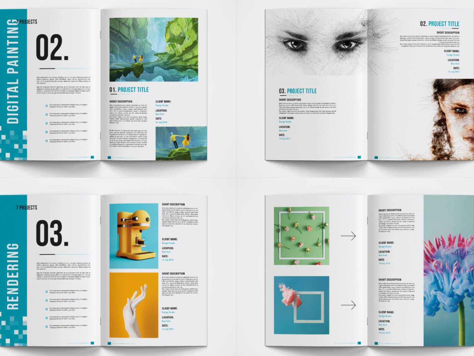 Free  Minimalist Graphic Design Portfolio Template Excel Example