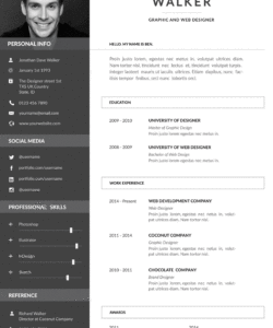 Free Printable Experienced It Professional Resume Template Excel