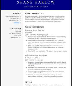 Free Printable Grocery Store Manager Resume Template Word Sample