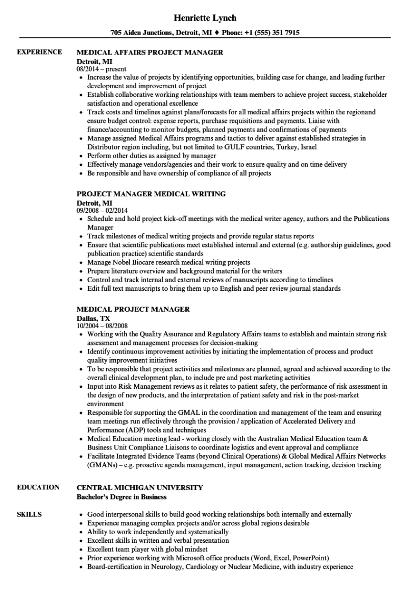 Free Printable Medical Office Manager Resume Template Doc