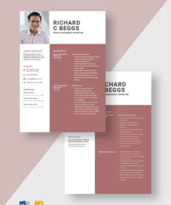 Heavy Equipment Operator Resume Template Excel