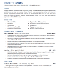 Printable Dental Office Manager Resume Template Doc