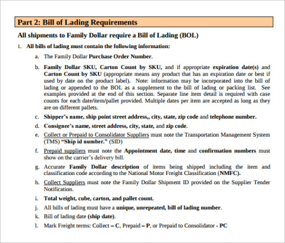 editable shipping instruction export cargo shipping instruction template