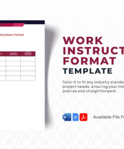 editable work instruction sample in word google docs  download  template maintenance work instruction template pdf