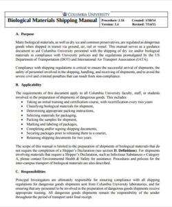 free 7 sample shipping manual templates in pdf export cargo shipping instruction template excel