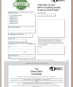 sample direct debit form template word  template 2  resume examples wrypjdd24a direct debit instruction template sample