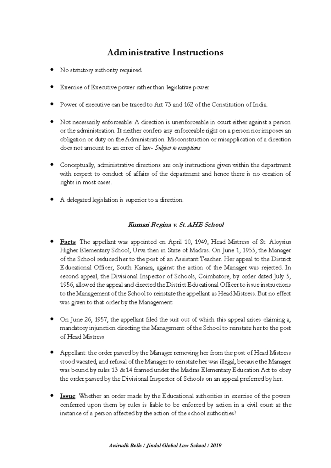 editable 08 administrative instructions anirudh belle administative law british army admin instruction template excel