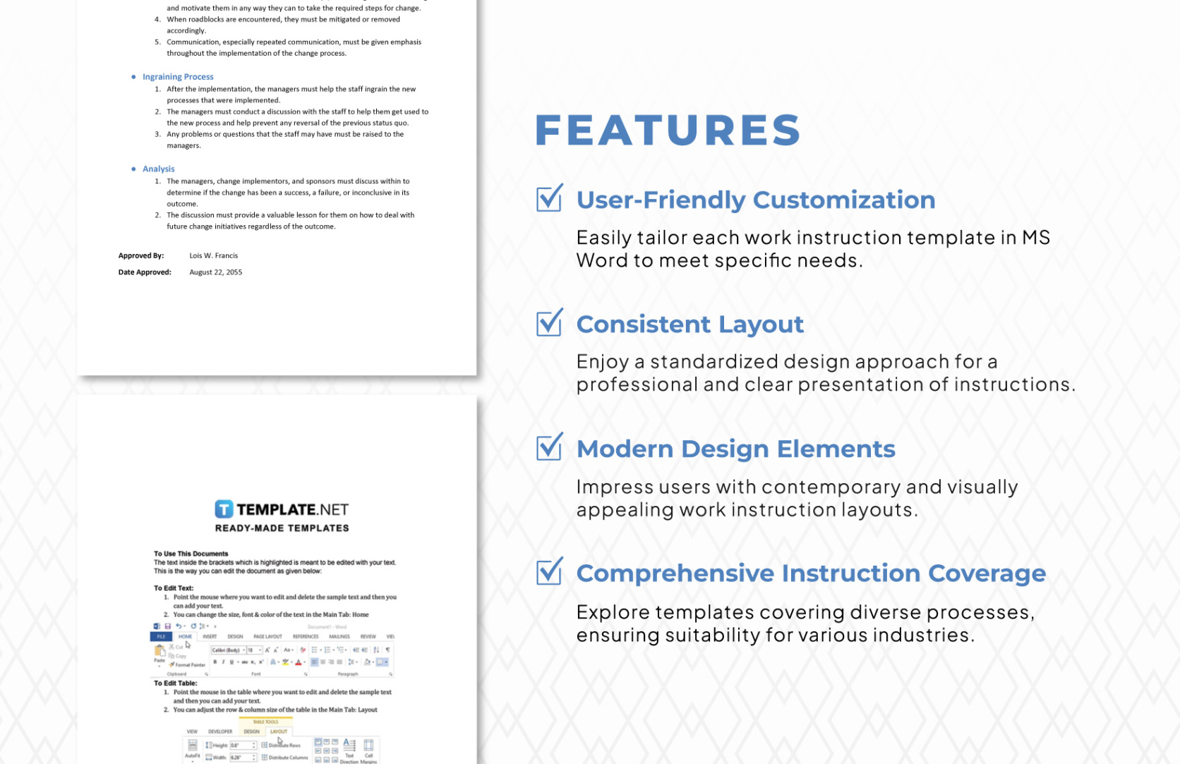 Sample Process Work Instruction Template In Google Docs Word Pdf Download Template Process Work Instruction Template Doc sample process work instruction template in google docs word pdf download template process work instruction template doc
