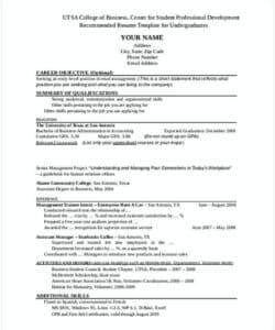 Free  Basic Entry Level Resume Template
