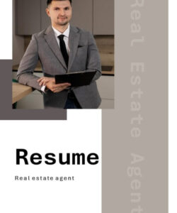 Free  Real Estate Broker Resume Template Pdf Sample