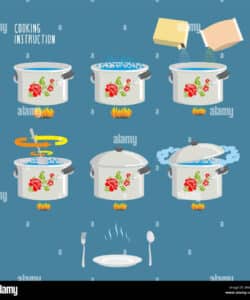 printable instruction cooking home cooking recipe cooking recipe step by step recipe instruction template sample