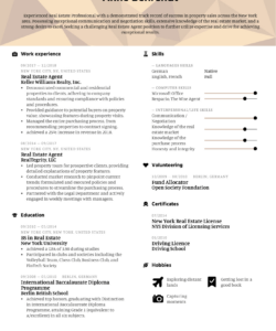 Real Estate Broker Resume Template Word
