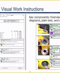 standard work instructions excel template doctemplates  coronaforo it work instruction template pdf