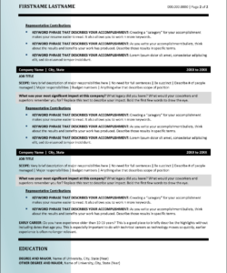 Blank Computer Science Graduate Resume Template Word