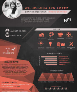 Blank Creative Graphic Designer Resume Template Pdf Sample